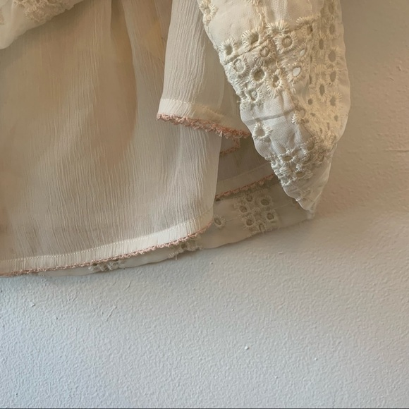 Anthropologie Floreat Eyelet Off Shoulder Blouse - Picture 6 of 9